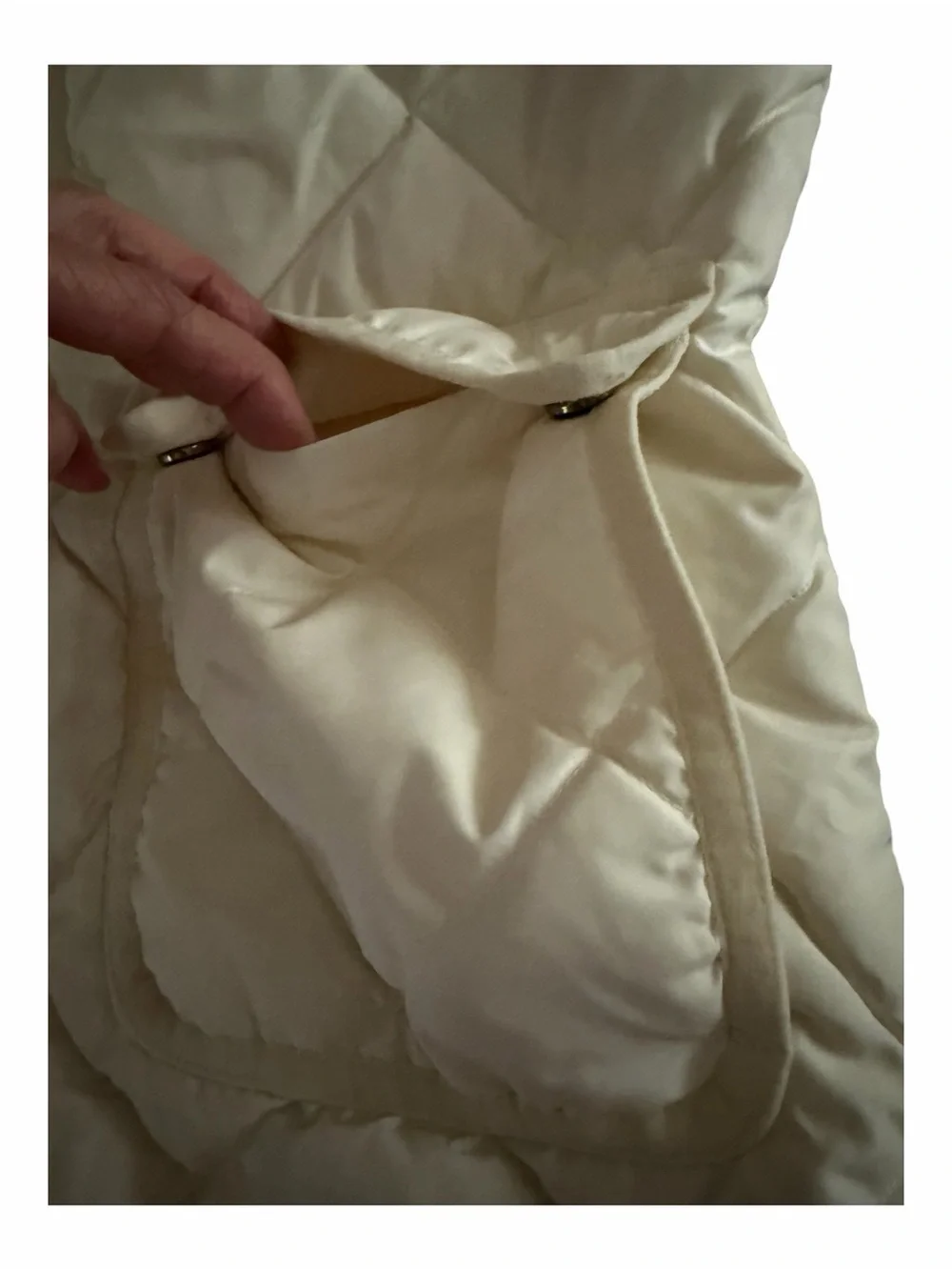 J. Crew Quilted Sleeveless Down Puffer Vest in Cream